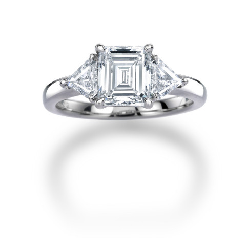 Internally Flawless Emerald Cut Diamond Ring