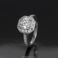 1 Carat Diamond Engagement Ring