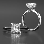 Princess Cut Diamond Engagement Rings