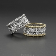 Buccellati Style Diamond Rings