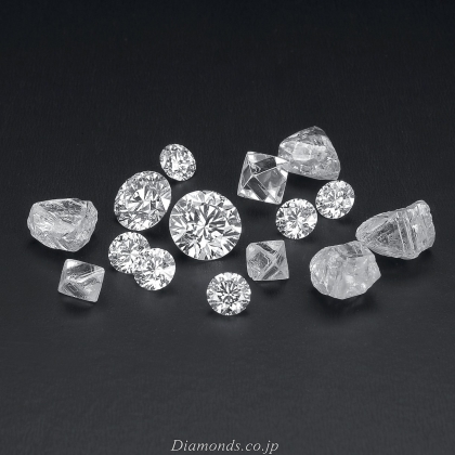 Rough Polished Diamonds