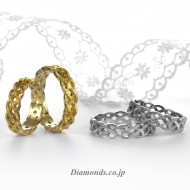 MHW Original Wedding Bands:  Yellow Gold, White Gold, Platinum.