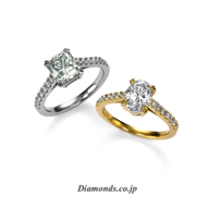 Princess Cut Diamond Ring | Oval Cut Diamond Ring